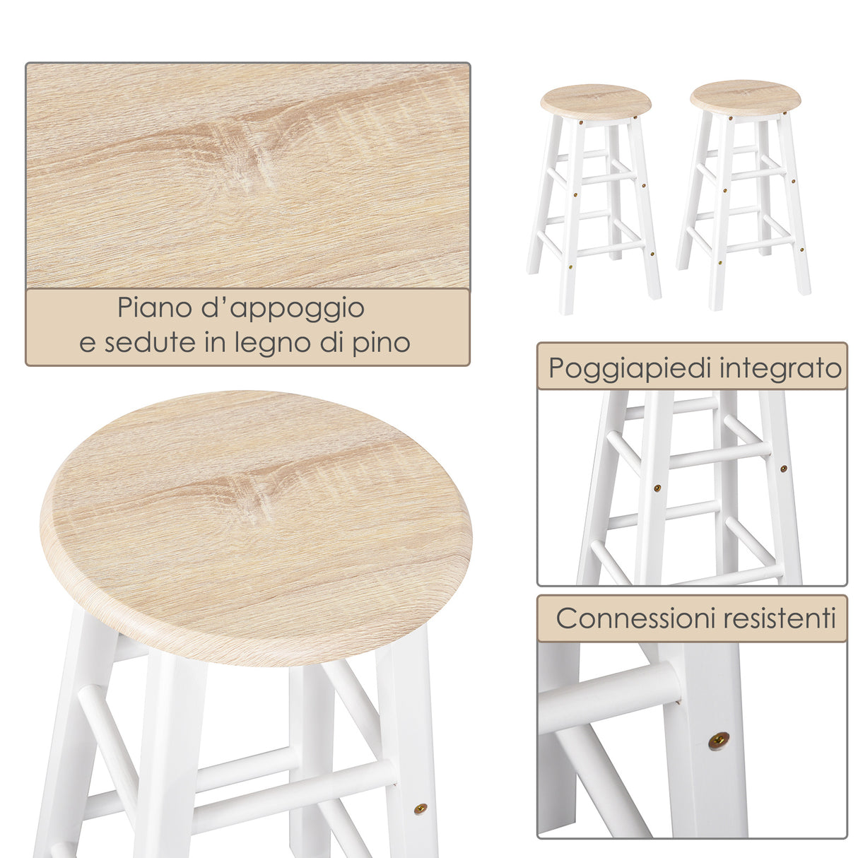 easycomfort easycomfort carrello da cucina pieghevole mobile da cucina salvaspazio con 2 sgabelli 2 cassetti 5 ruote rotazione 360 legno mdf bianco ean 8054144138947