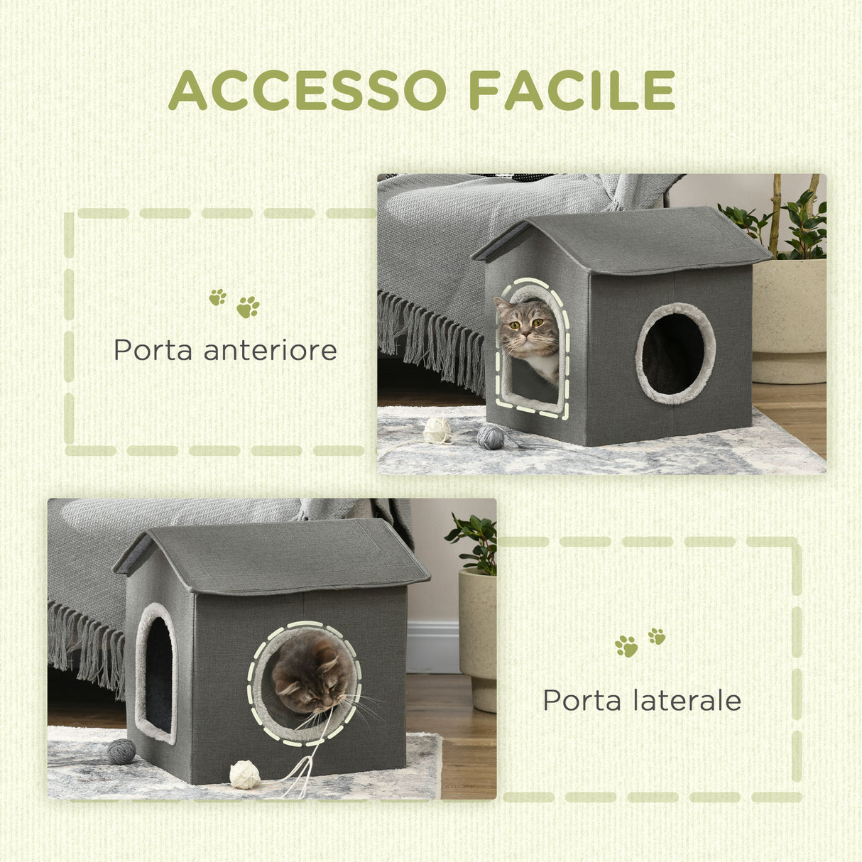 immagine-7-easycomfort-easycomfort-casetta-per-gatti-con-cuscini-lavabili-2-entrate-39x43-5x40-5cm-grigio