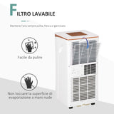 easycomfort easycomfort condizionatore portatile deumidificatore con telecomando timer 24h e 2 velocita 1122w classe energetica a 10000btu 35 5x34x70cm bianco