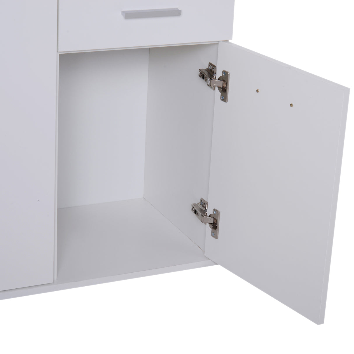 easycomfort easycomfort credenza soggiorno con 3 armadietti e 2 cassetti madia soggiorno moderna salvaspazio con ripiano regolabile in legno 106x35x76 cm bianco ean 8054111847575