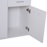 easycomfort easycomfort credenza soggiorno con 3 armadietti e 2 cassetti madia soggiorno moderna salvaspazio con ripiano regolabile in legno 106x35x76 cm bianco ean 8054111847575