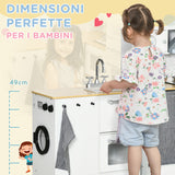 easycomfort easycomfort cucina giocattolo 2 pezzi per bambini 3 6 anni con utensili da cucina luci ed effetti sonori in mdf e pp