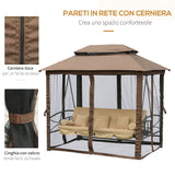 immagine-7-easycomfort-easycomfort-dondolo-3-posti-da-giardino-convertibile-in-lettino-con-gazebo-con-zanzariera-e-cuscini-257x175x240cm-cachi