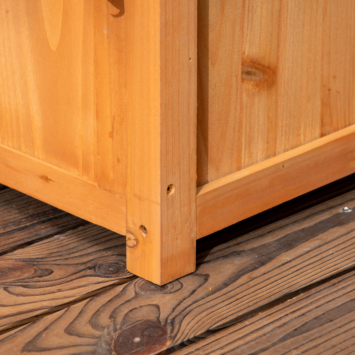 easycomfort easycomfort fioriera da esterno a fondo cavo in abete marrone con arco decorativo e grate per rampicanti 83x36x152 cm