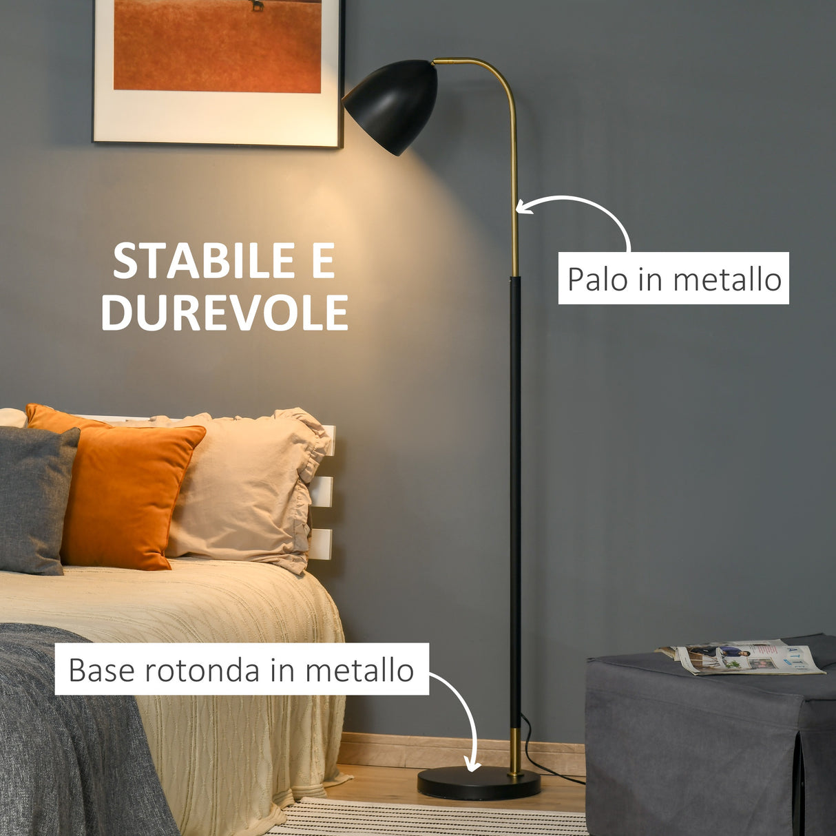 immagine-7-easycomfort-easycomfort-lampada-da-terra-ad-arco-con-paralume-regolabile-in-metallo-43x28x160cm-nero-e-oro