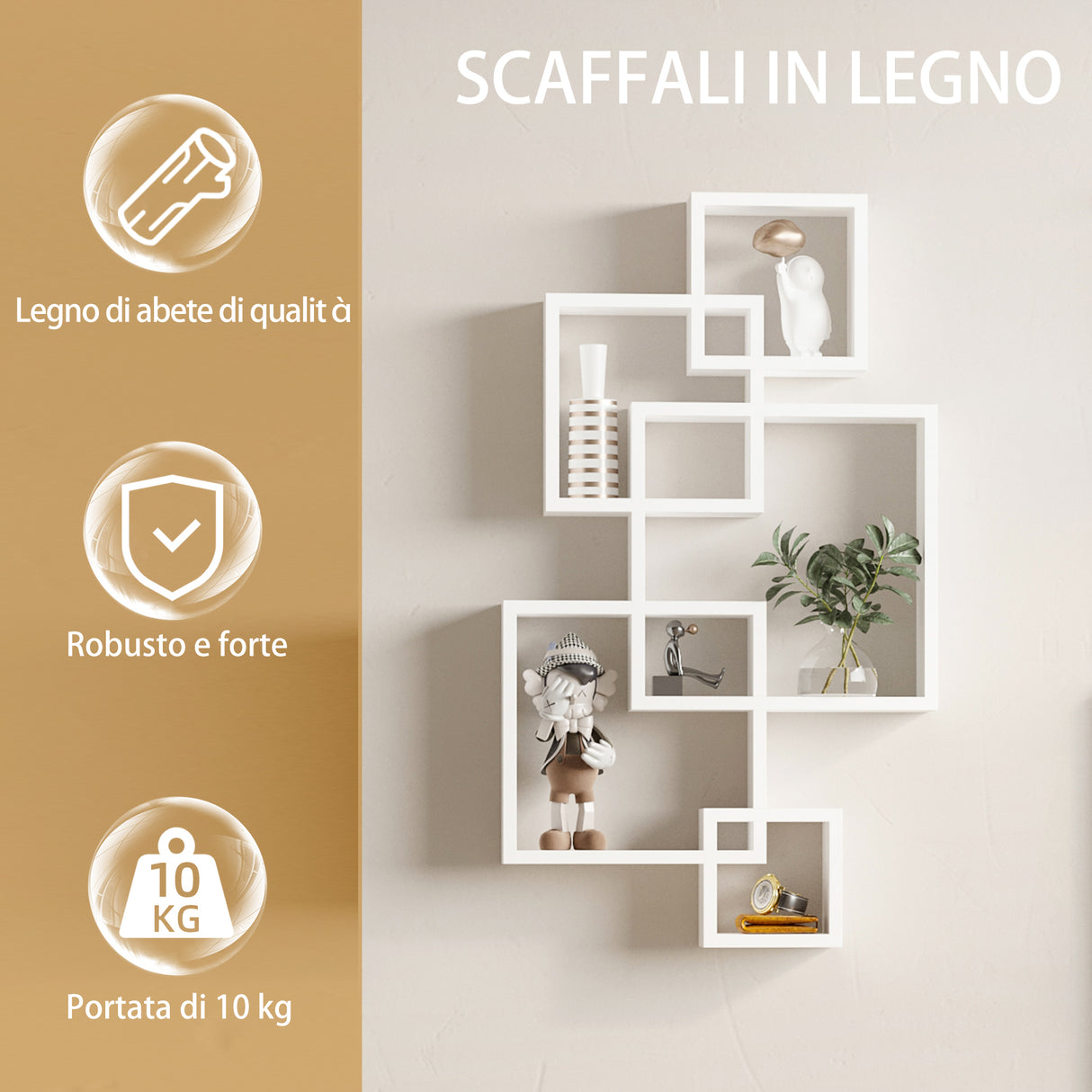 immagine-7-easycomfort-easycomfort-libreria-moderna-sospesa-con-5-cubi-intrecciati-in-legno-49-5x10-2x86cm-bianco