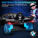 easycomfort easycomfort macchina elettrica per bambini 3 6 anni con licenza bmw con telecomando clacson e fari 115x67x45 cm nera