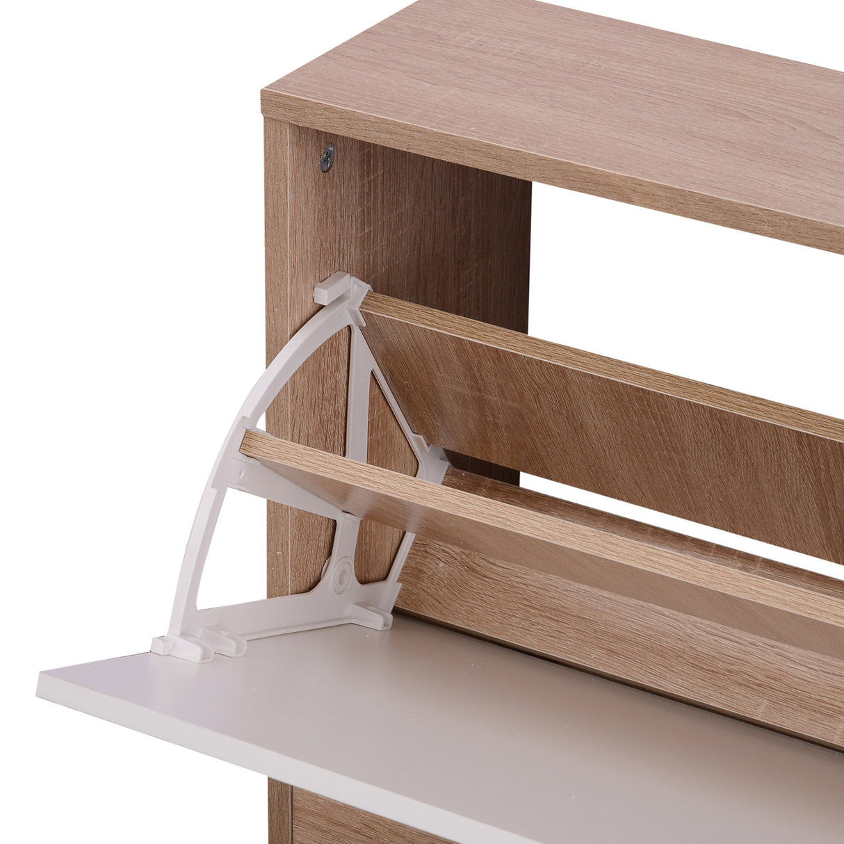 easycomfort easycomfort mobile per ingresso in legno set 3 pezzi con scarpiera appendiabiti e specchio 80x27x46 5cm color legno ean 8054111847452