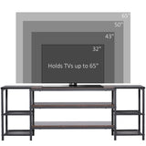 immagine-7-easycomfort-easycomfort-mobile-tv-moderno-per-tv-fino-a-60-con-6-ripiani-aperti-in-acciaio-e-truciolato-140x40x50-cm-marrone-e-nero