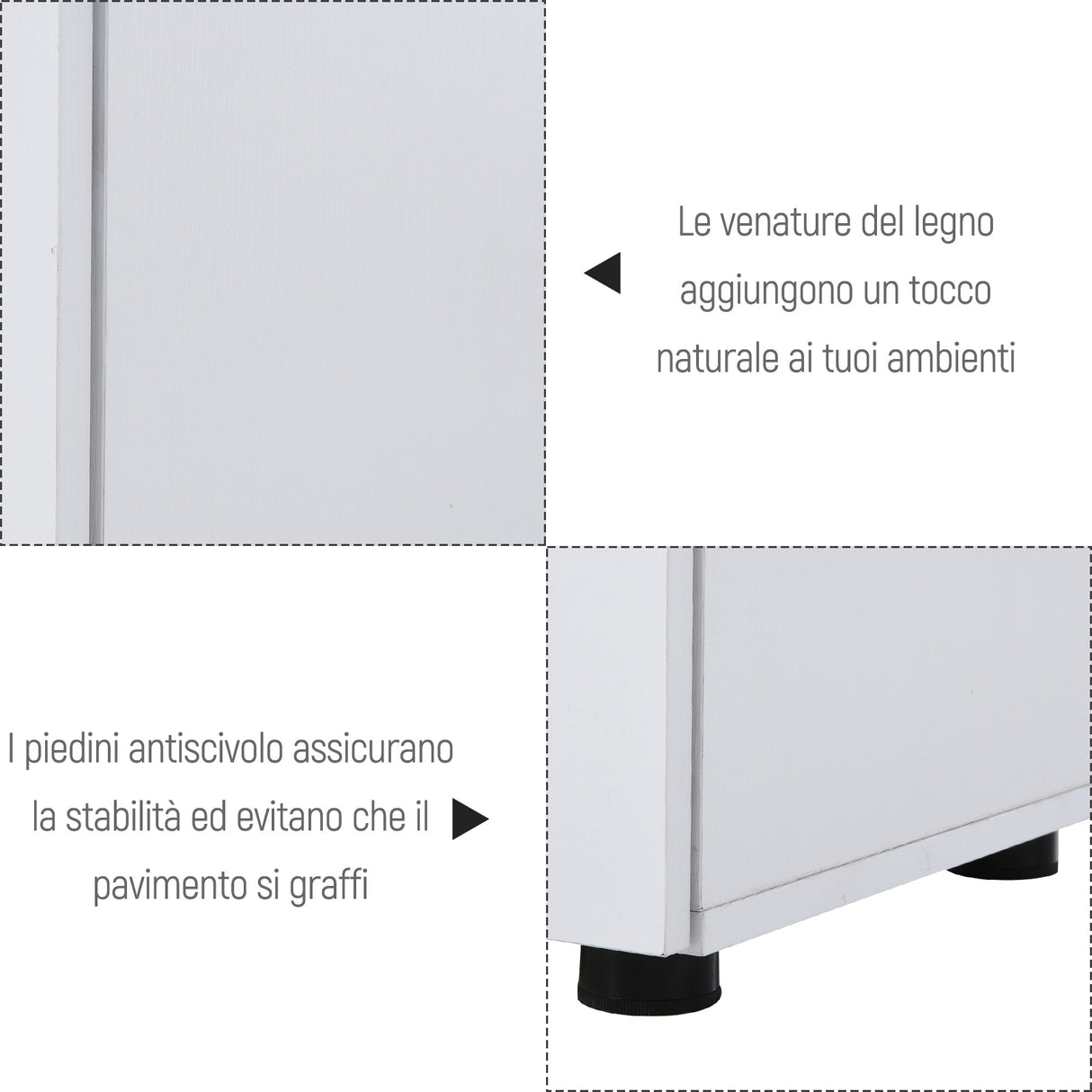 easycomfort easycomfort mobiletto da ufficio multiuso con serratura armadietto per documenti con 2 ante e mensola interna in legno bianco 80x40x80cm