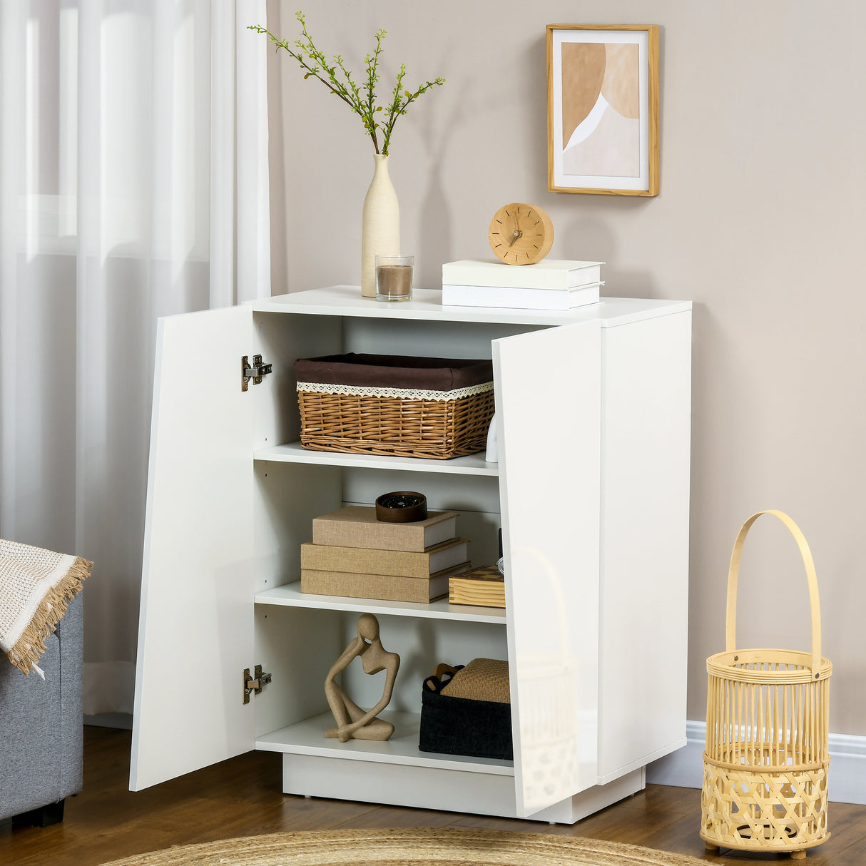 immagine-7-easycomfort-easycomfort-mobiletto-multiuso-in-truciolato-bianco-a-3-livelli-con-ripiano-regolabile-su-3-livelli-70x40x88-cm