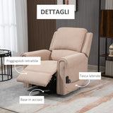 easycomfort easycomfort poltrona alzapersona reclinabile fino a 135 con telecomando e poggiapiedi 88x92x106 cm marrone chiaro