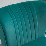 easycomfort easycomfort poltrona moderna in stile scandinavo imbottita e rivestita in tessuto vellutato 56x65 5x82 5cm verde