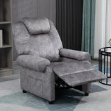 easycomfort easycomfort poltrona relax reclinabile manualmente in tessuto con imbottitura extra grigio