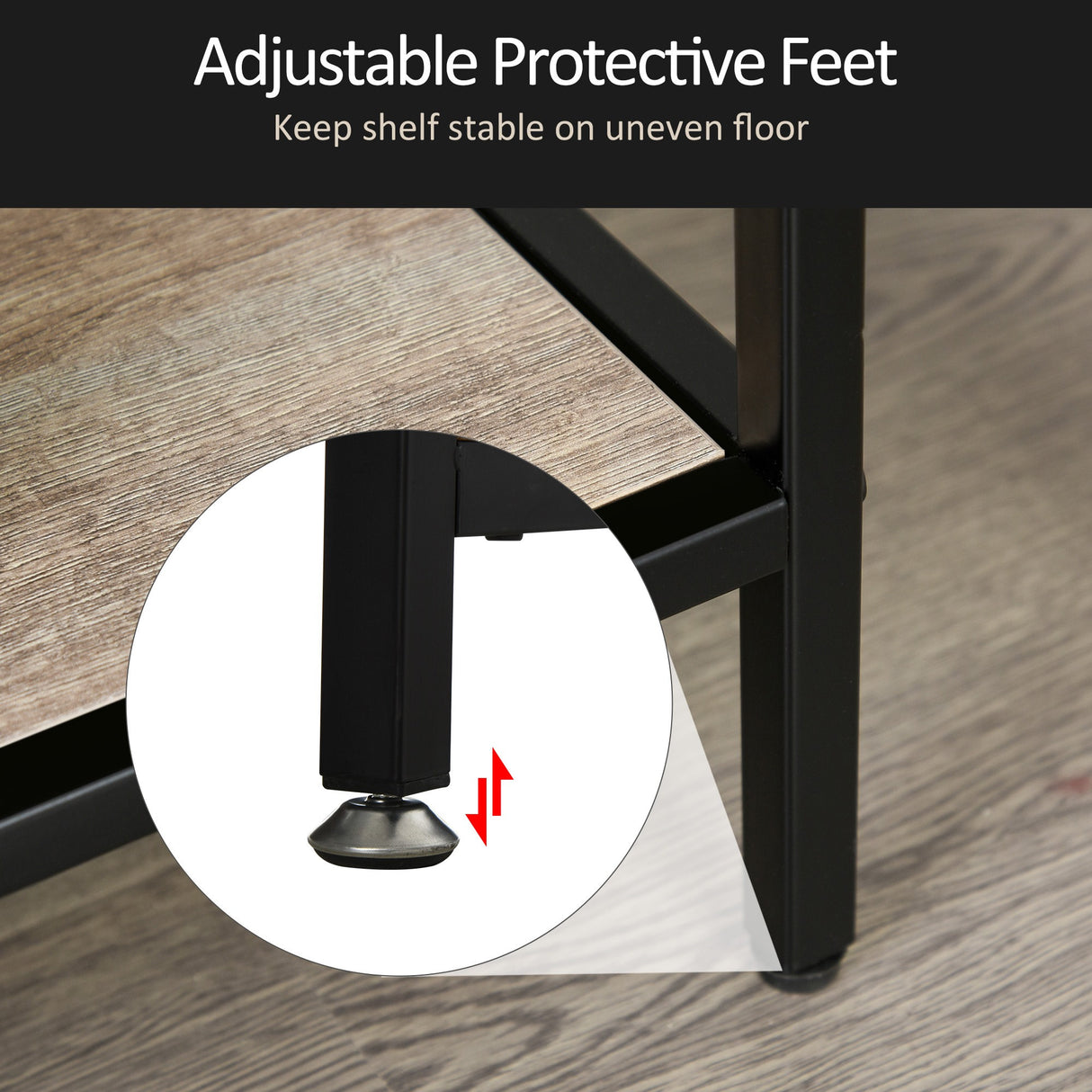 easycomfort easycomfort scaffale libreria asimmetrica in stile industriale in legno e metallo nero 120x32x95cm ean 8054144130903