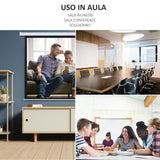 easycomfort easycomfort schermo per proiettore 100 pollici formato 43 regolabile con telecomando schermo di proiezione motorizzato compatto 203x152 cm bianco ean 8054144130989