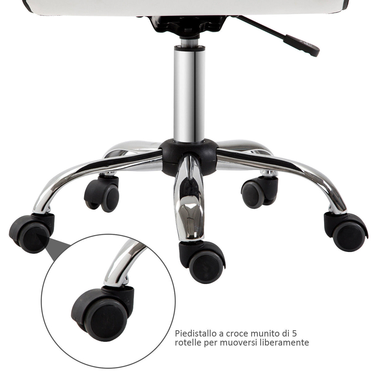 easycomfort easycomfort sedia da ufficio ergonomica sedia girevole altezza regolabile in pelle sintetica 46 51 80 92cm ean 8054111848343