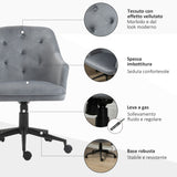 immagine-7-easycomfort-easycomfort-sedia-da-ufficio-girevole-ergonomica-con-ruote-e-altezza-regolabile-rivestimento-in-velluto-63x64x88-96cm-grigio