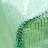 easycomfort easycomfort serra da giardino con porta a cerniera e presa daria 4 funi e paletti inclusi 180x100x168 cm verde