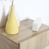 easycomfort easycomfort set 2 comodini sospesi in legno design moderno 40x30x15cm color legno