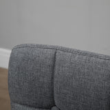 easycomfort easycomfort set 2 sgabelli da bar con schienale e poggiapiedi seduta imbottita in tessuto e gambe in legno 41 5x47x97 5 grigio