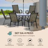 immagine-7-easycomfort-easycomfort-set-6-pezzi-sedie-da-giardino-con-braccioli-sedie-da-esterno-impilabili-in-metallo-e-tessuto-traspirante-marrone