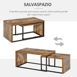 immagine-7-easycomfort-easycomfort-set-di-2-tavolini-da-salotto-impilabili-e-salvaspazio-in-stile-industriale-legno-mdf-e-metallo-marrone-e-nero