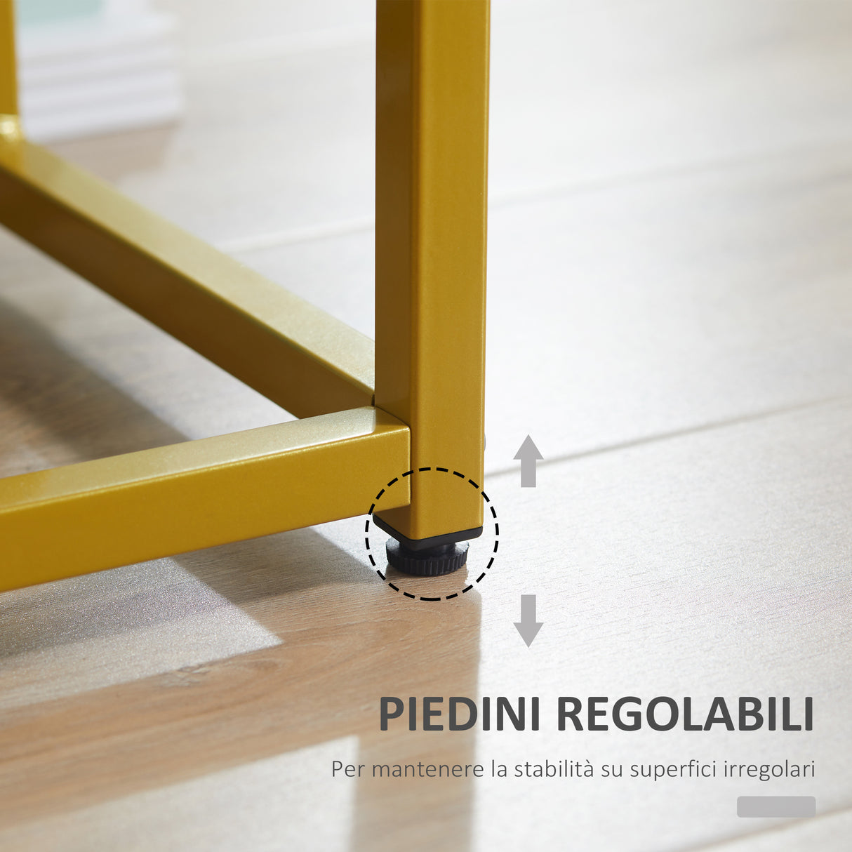 immagine-7-easycomfort-easycomfort-tavolino-basso-con-piedini-regolabili-tavolino-da-salotto-in-metallo-e-legno-effetto-marmo-45x40x61-5cm-bianco-oro