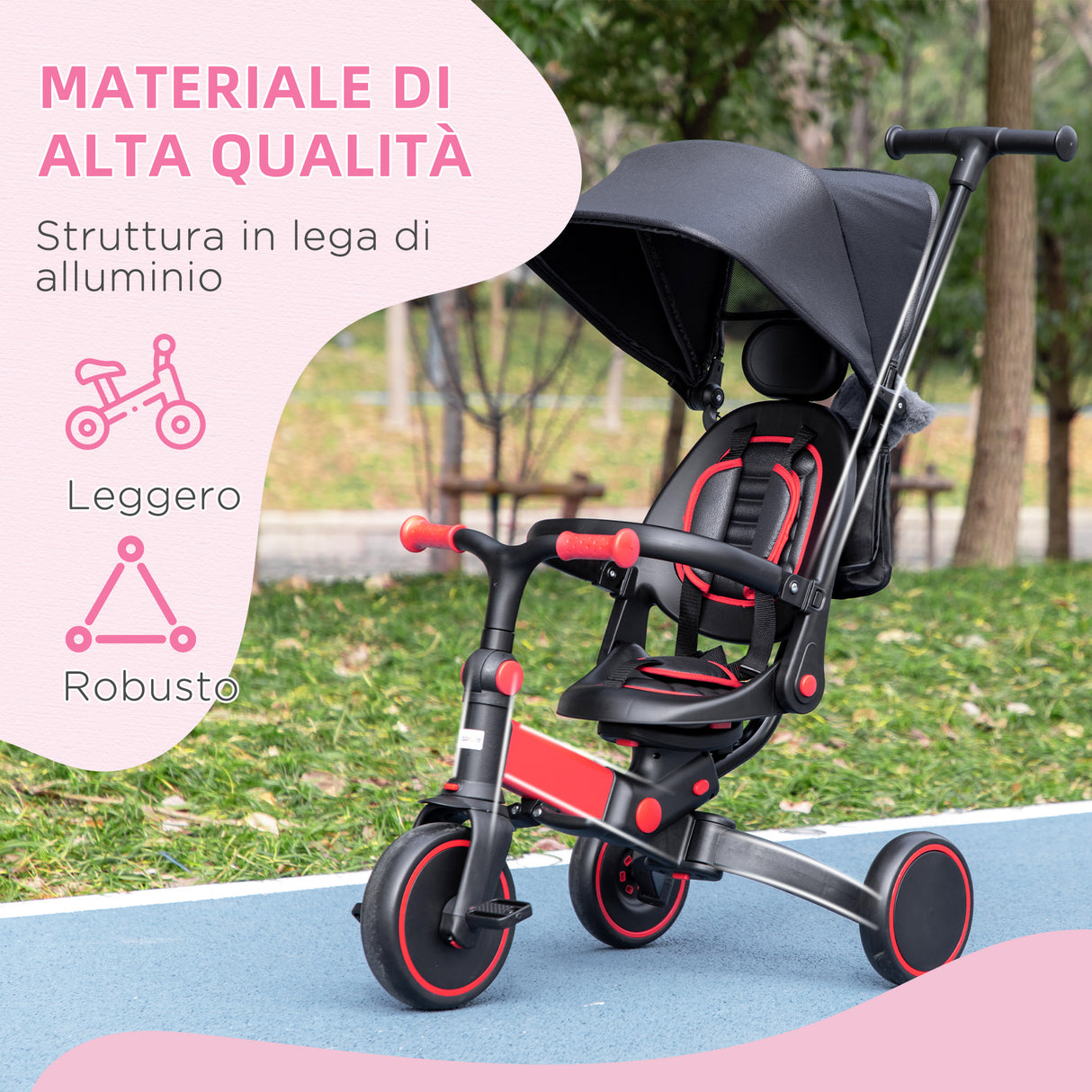 immagine-7-easycomfort-easycomfort-triciclo-per-bambini-con-maniglione-3-in-1-e-tettuccio-regolabile-eta-18-48-mesi-rosso