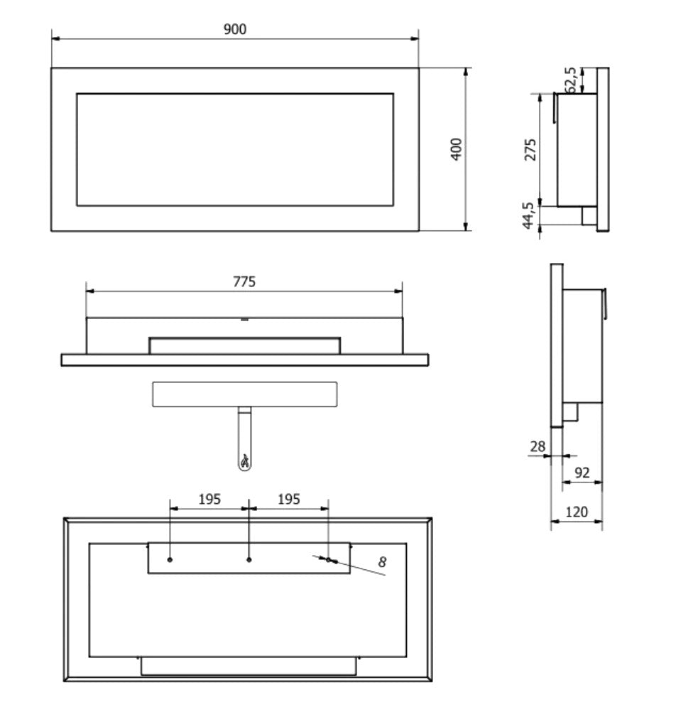 divina fire camino a bioetanolo divina fire lucca biocamino da pareteincasso bianco ean 8056157808848