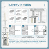 immagine-8-easycomfort-easycomfort-albero-tiragraffi-per-gatti-a-soffitto-con-piattaforme-e-casetta-60x40x225-255cm-grigio