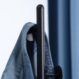 easycomfort easycomfort appendiabiti da terra con 8 ganci struttura in acciaio con base in marmo 35x35x170cm nero