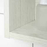 easycomfort easycomfort armadietto con specchio a 4 sezioni con ripiani regolabili specchiera bagno in legno e vetro 90x15x75 cm bianco