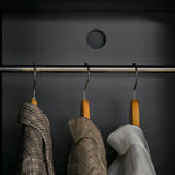 easycomfort easycomfort armadietto metallico stile industriale a unanta per ingresso e camera 43x50x180cm nero