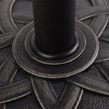 easycomfort easycomfort base per ombrellone in resina 19kg con decorazioni e accoppiatore antiruggine 54 5cm bronzo