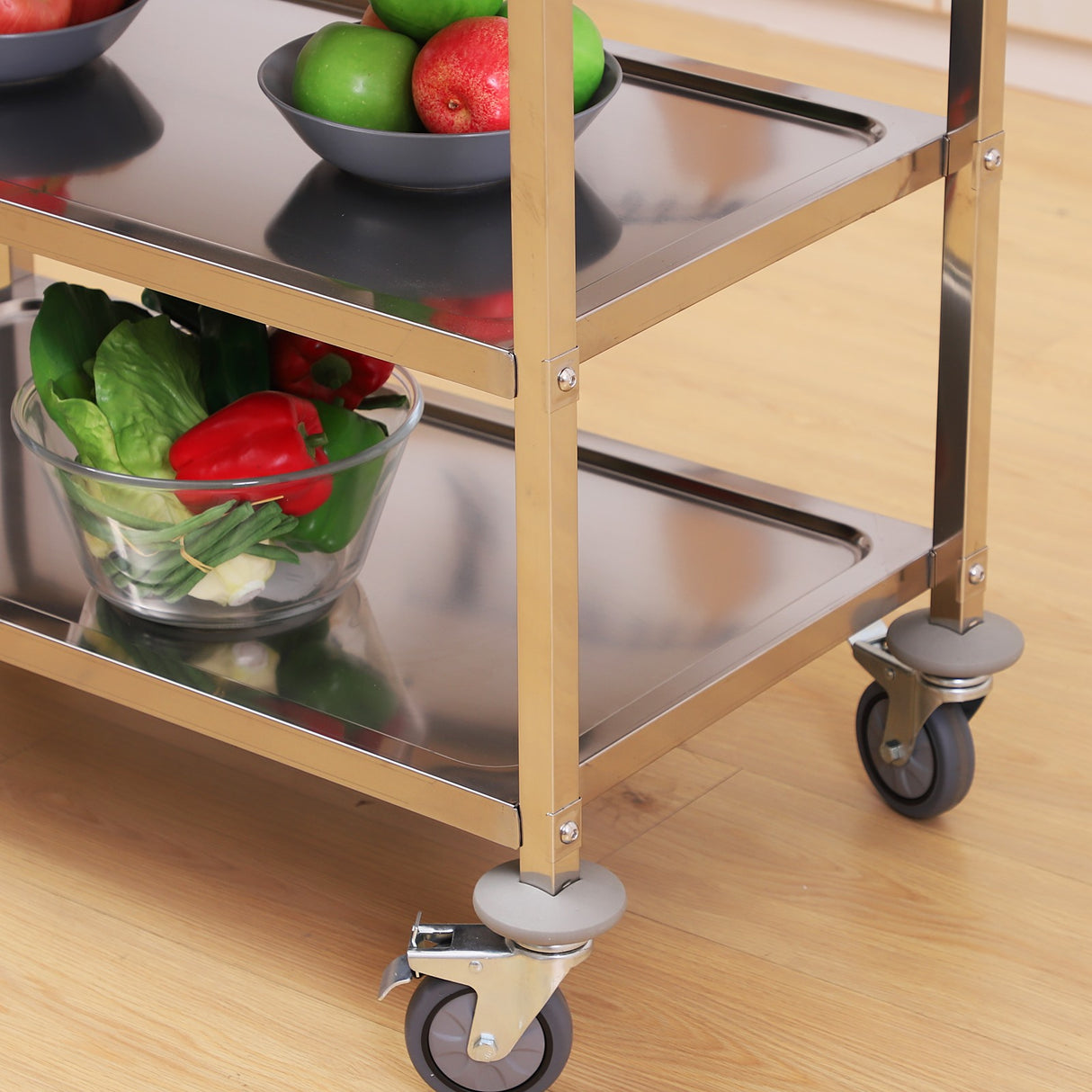 immagine-8-easycomfort-easycomfort-carrello-da-cucina-3-ripiani-aperti-4-ruote-omnidirezionali-con-2-freni-cuscinetti-anti-collisione-in-acciaio-inossidabile-430-argento-85x45x90cm-ean-8054144138558