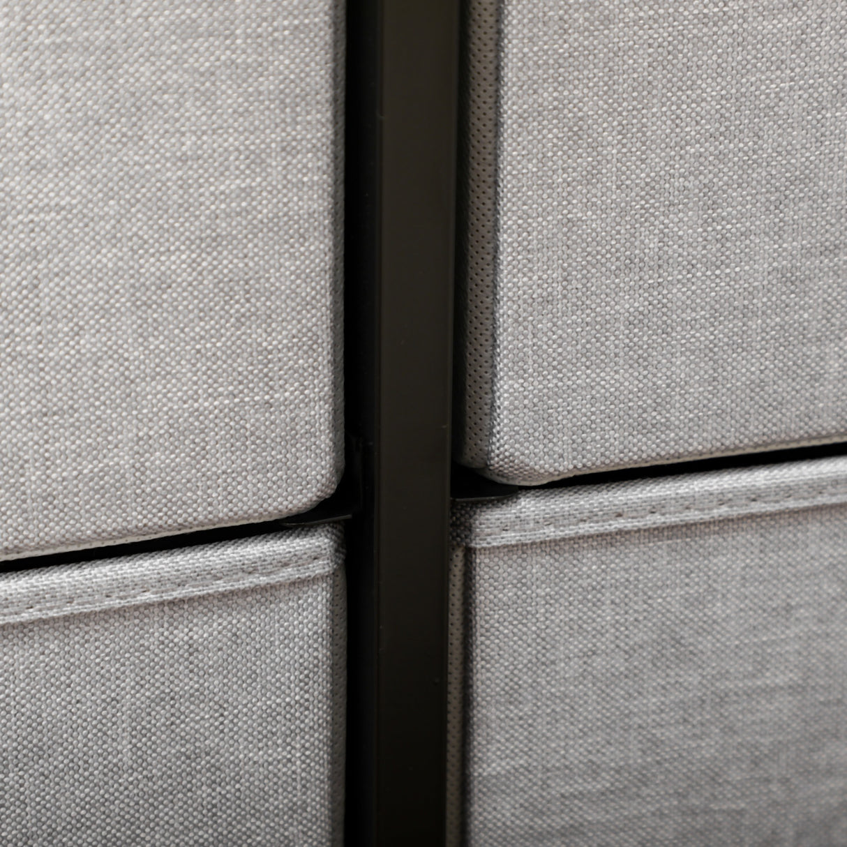 easycomfort easycomfort cassettiera 8 cassetti in tessuto rimovibili in legno e acciaio stile industriale 80x30x81 5cm