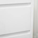 easycomfort easycomfort cassettiera a 3 cassetti in truciolato bianco per camera da letto studio e soggiorno 70lx37x75cm