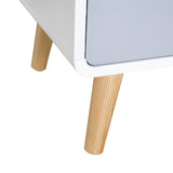 easycomfort easycomfort comodino con cassetto in mdf e legno di pino per camera da letto soggiorno e bagno 40x38x58 cm