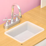 easycomfort easycomfort cucina giocattolo 2 pezzi per bambini 3 6 anni con utensili da cucina luci ed effetti sonori in mdf e pp