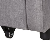 easycomfort easycomfort divano letto 2 posti 2 in 1 con vano contenitore e design moderno letto singolo imbottito e rivestito in lino grigio