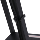 easycomfort easycomfort lampada lampadina da terra salvaspazio con ripiani durevole cotone mdf 26 x 26 x 160 cm nero bianco ean 8054111842280