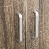 easycomfort easycomfort mobile cucina multiuso con 4 ruote armadietto e ripiano per microonde 60 4x40 3x97cm grigio