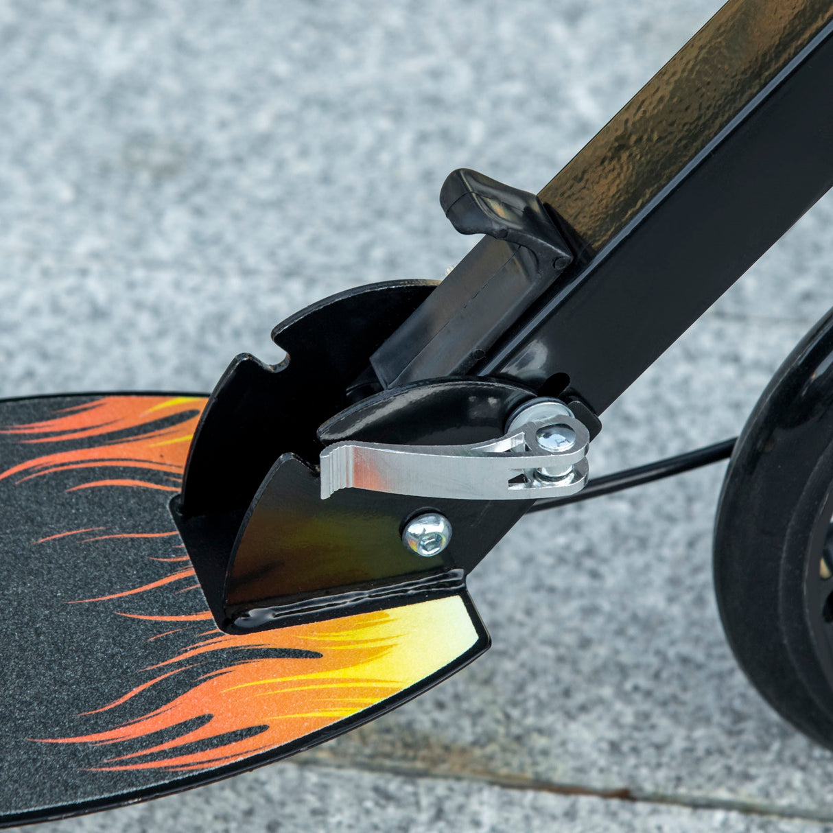 easycomfort easycomfort monopattino per bambini 7 14 anni con manubrio regolabile su 3 altezze 86x35x9398103 cm nero