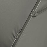 easycomfort easycomfort ombrellone da giardino decentrato 3x2 5 m girevole a 360 con angolazione regolabile grigio