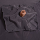 easycomfort easycomfort ombrellone da giardino inclinabile 2x1 5 m con 6 stecche e palo in legno di abete grigio scuro