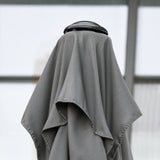 easycomfort easycomfort ombrellone semicircolare da parete 2 5x2 3m con apertura a manovella in metallo e poliestere grigio