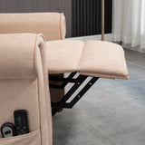 easycomfort easycomfort poltrona alzapersona reclinabile fino a 135 con telecomando e poggiapiedi 88x92x106 cm marrone chiaro