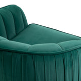 easycomfort easycomfort poltrona da salotto imbottita con braccioli e schienale design moderno gambe in metallo 71x72x73 cm verde ean 8055776915777
