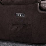 easycomfort easycomfort poltrona elettrica alzapersona reclinabile 150 poltrona relax elettrica in velluto con connettore usb motore telecomando poggiapiedi e tasche laterali per anziani marrone